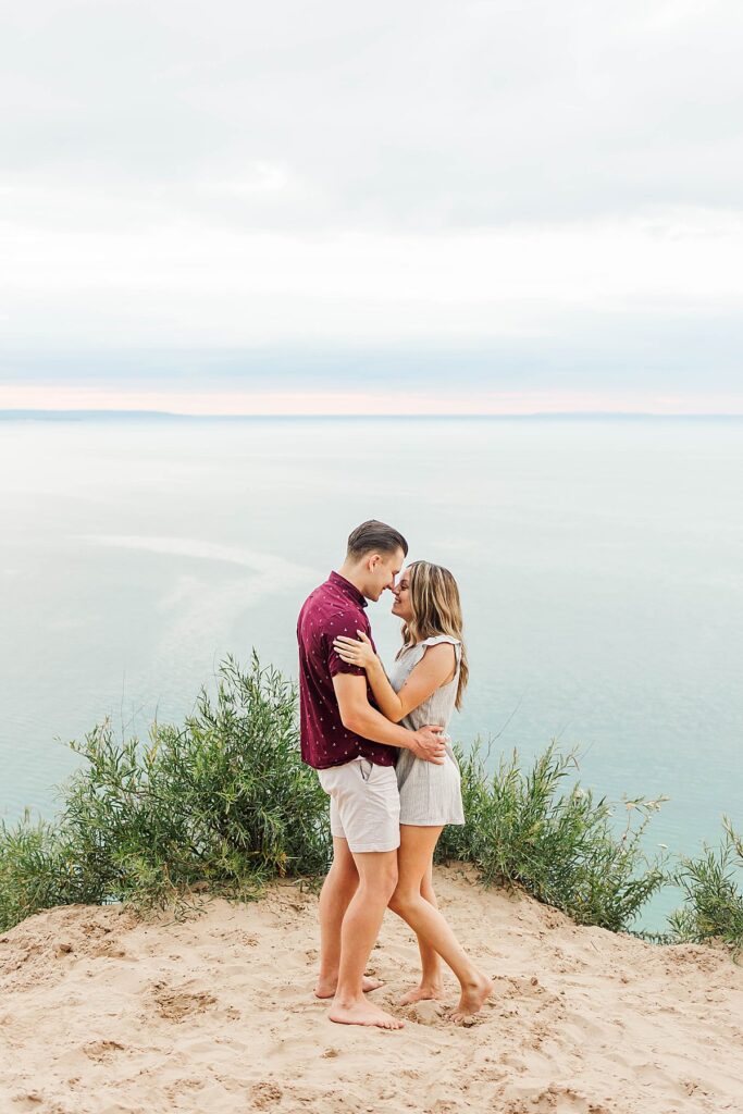 Northern Michigan proposal photography at Pyramid Point