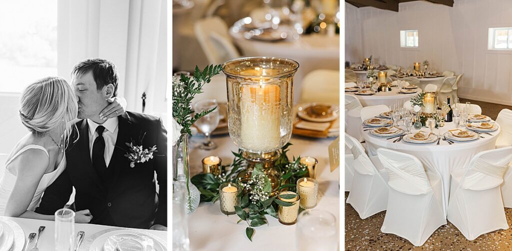 Thoughtfully designed wedding reception table details