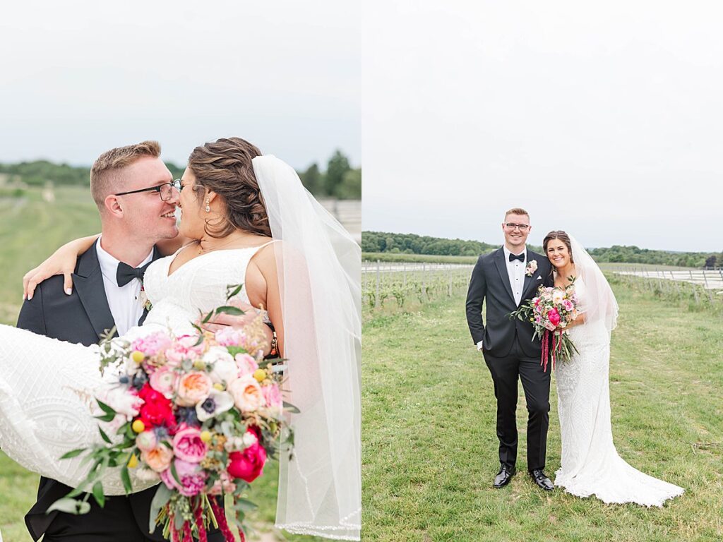 Timeless bride and groom portraits captured in Northern Michigan