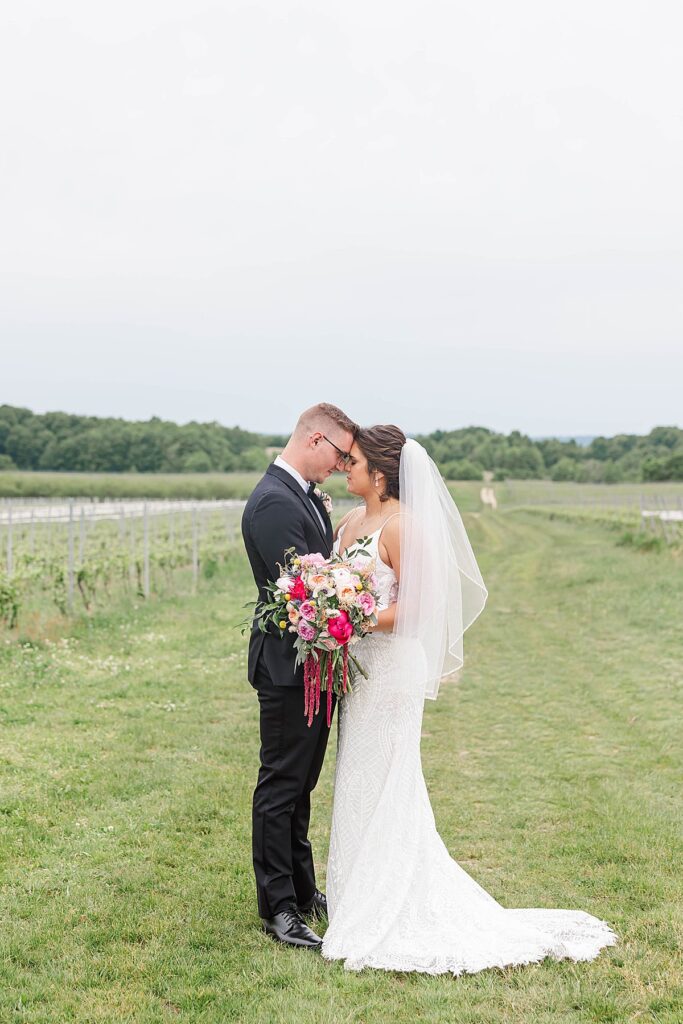 Bride and groom celebrating together just after saying “I do”