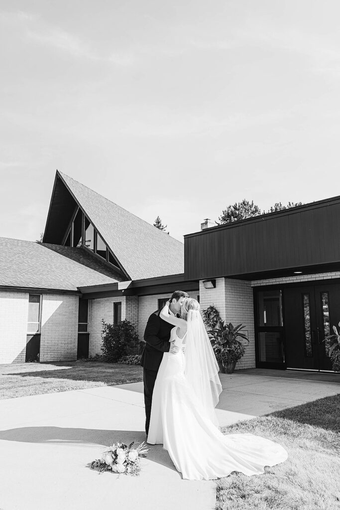 Catholic wedding ceremony bride and groom