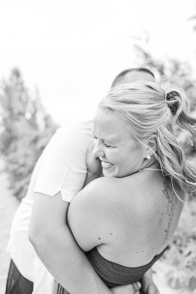 Northern Michigan beach engagement session