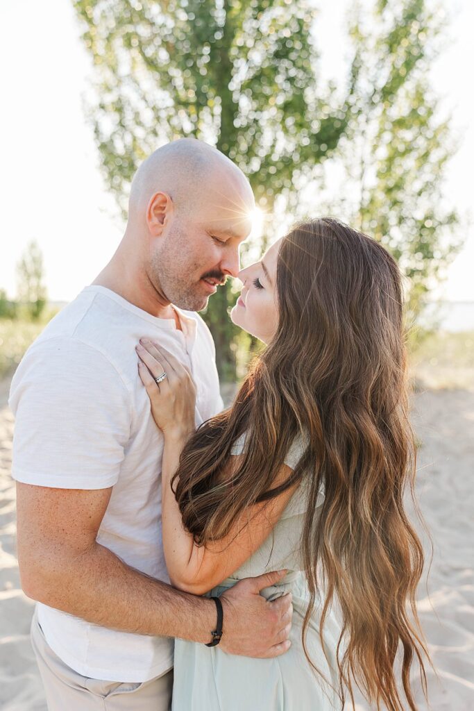 Mom and dad enjoying a peaceful moment during their family photos