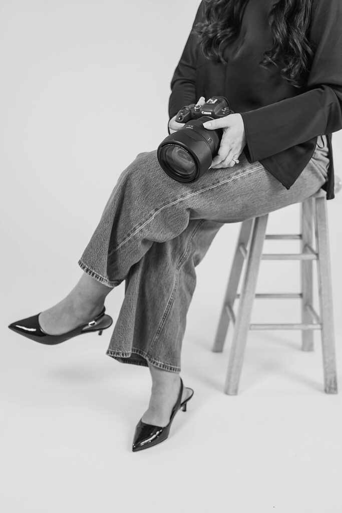 Personal branding photos of a Traverse City wedding photographer