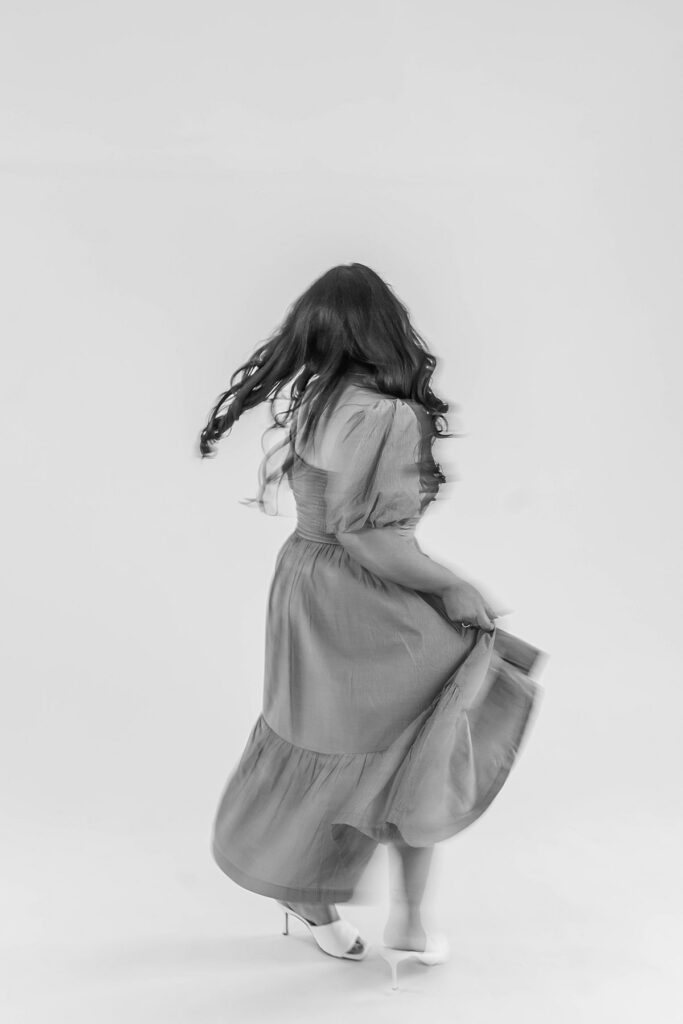 Behind the scenes branding photos for a Northern Michigan wedding photographer