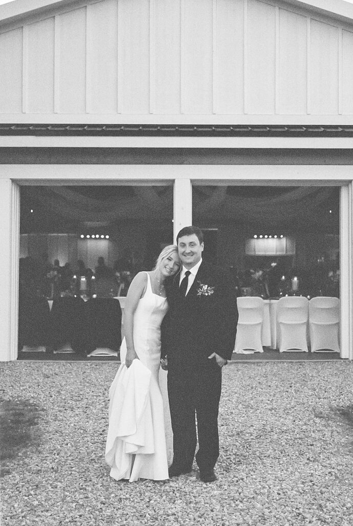 Film wedding photography at Mill Pond Event Center in Northern Michigan