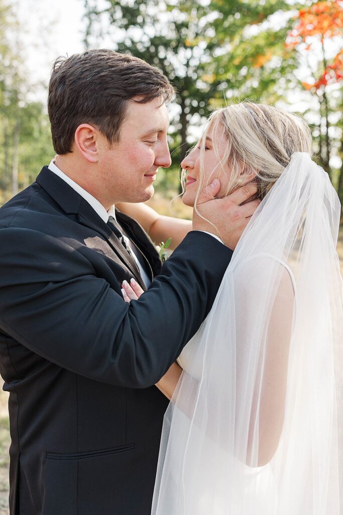 Classic fall wedding portraits at Mill Pond Event Center