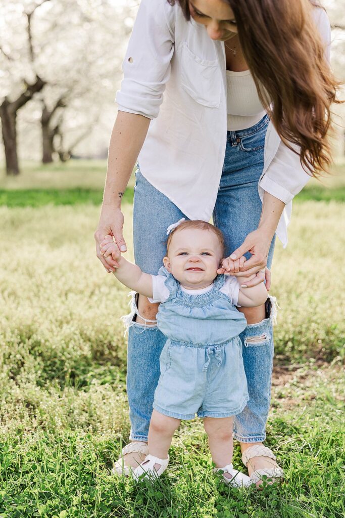 Spring family photo session in Northern Michigan