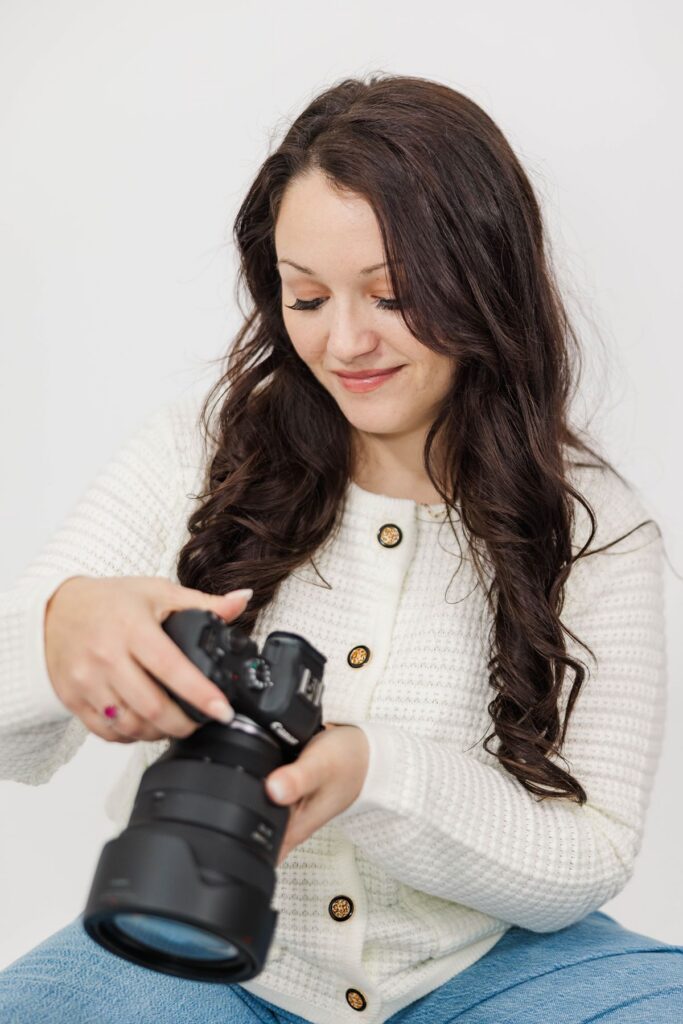 Branding photos of a Northern Michigan wedding photographer