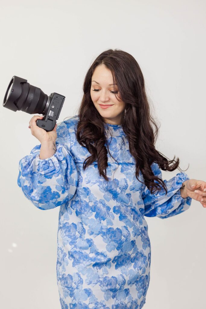 Personal branding photos of a Traverse City wedding photographer