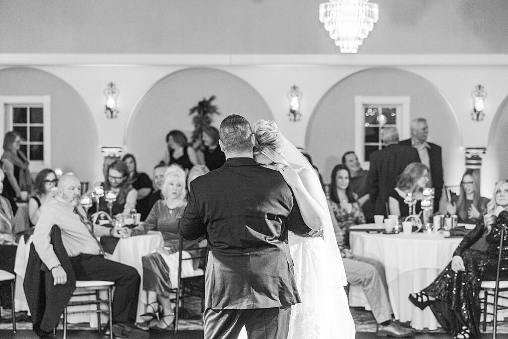 Winter wedding reception celebration at Greystone Weddings