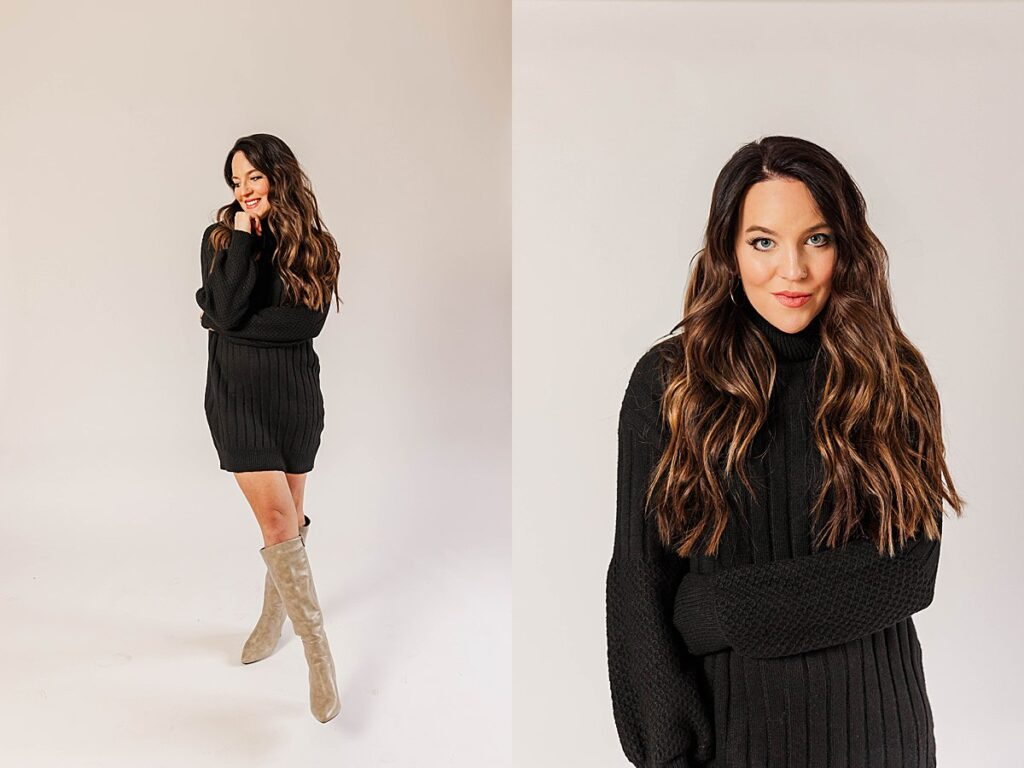 Creative branding photography in a Traverse City studio space