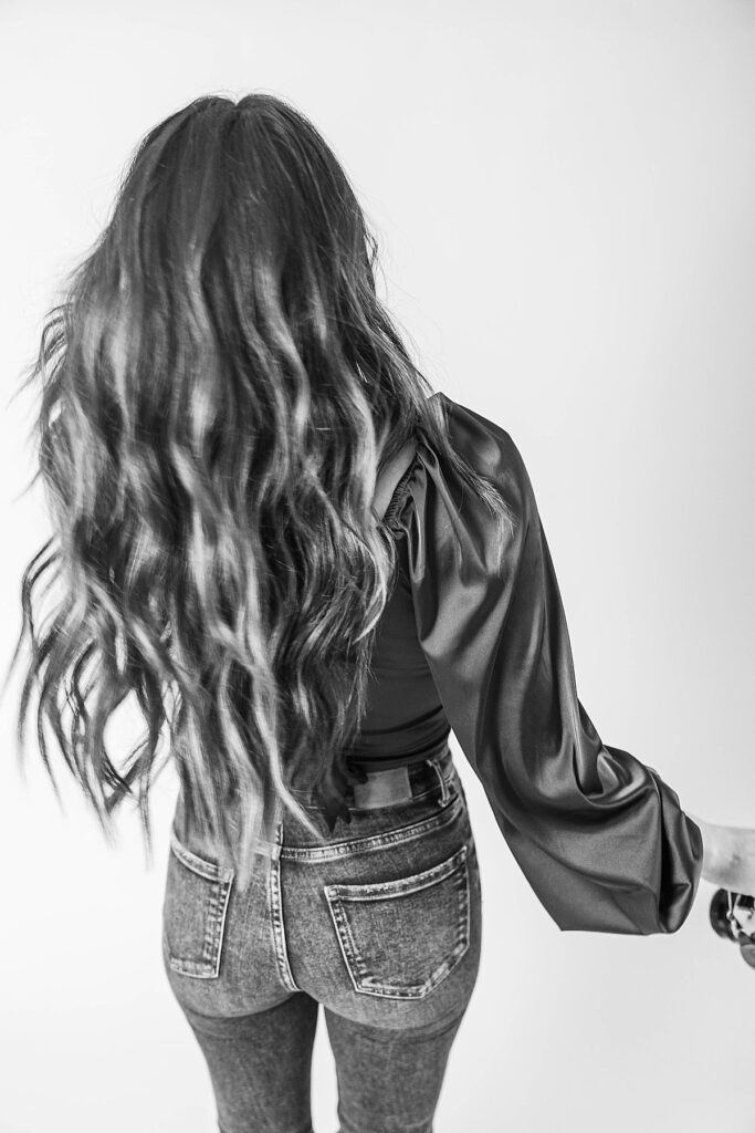 Modern branding session with editorial styling in Northern Michigan