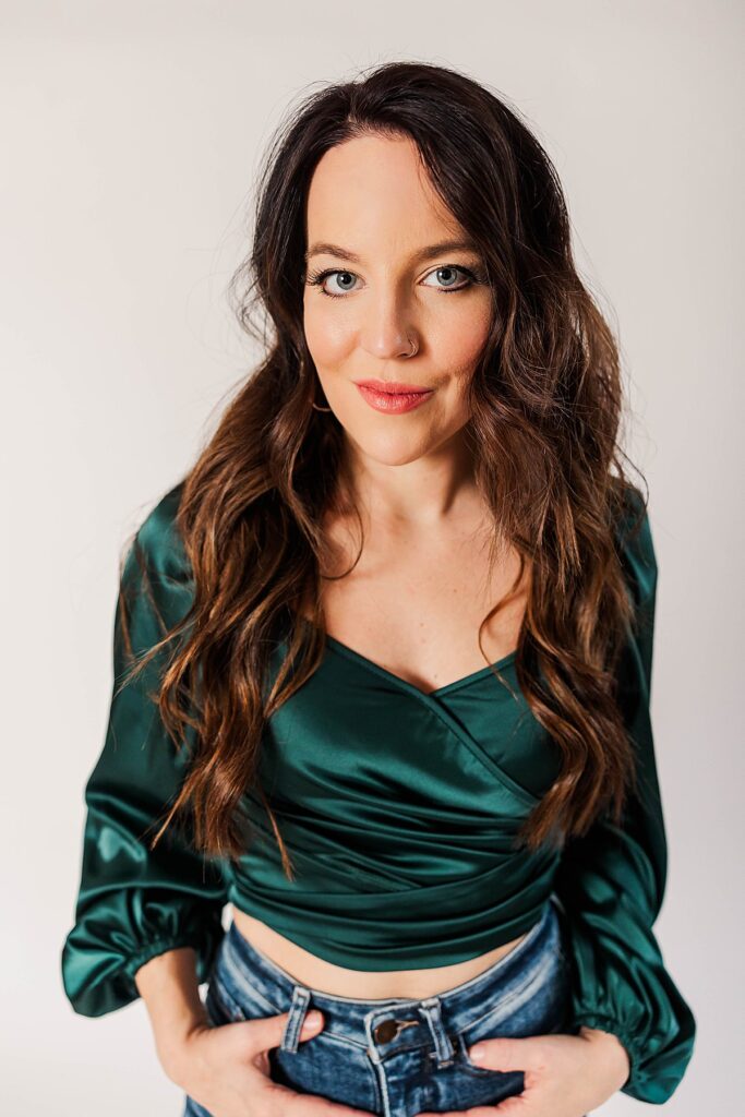 Creative branding photography in a Traverse City studio space