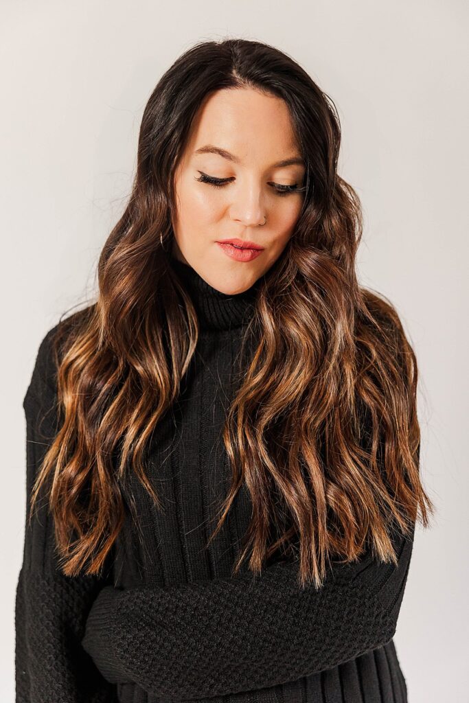 Editorial branding portraits in a Traverse City studio