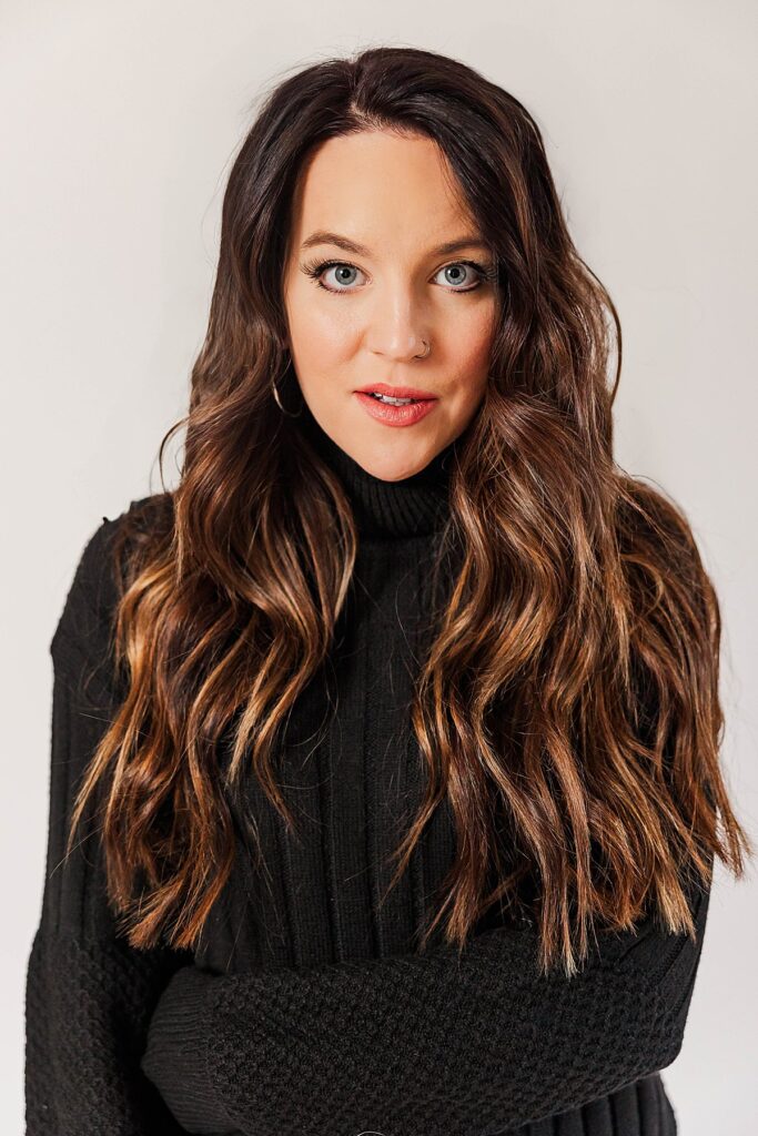 Modern branding session with editorial styling in Northern Michigan