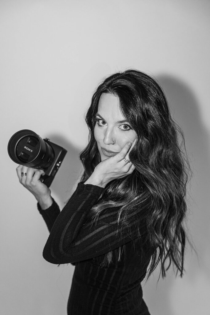 Modern branding session with editorial styling in Northern Michigan