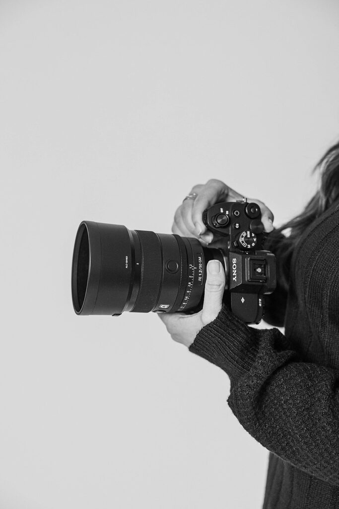 Studio headshot for a photographer’s website and brand