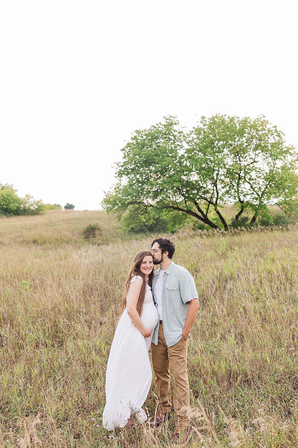 Maternity photos at the Botanical Gardens in Traverse City, Michigan
