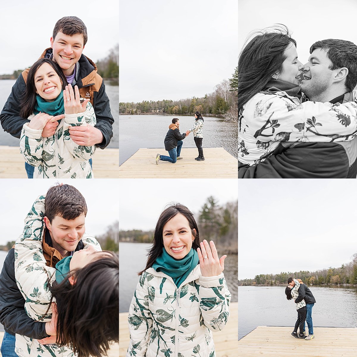  Paul proposes to Autumn on a quiet bridge overlooking the water along the Boardman Lake Trail in Traverse City, Michigan. The moment is filled with emotion as Autumn reacts with surprise and joy, surrounded by early spring scenery and sparkling water. 