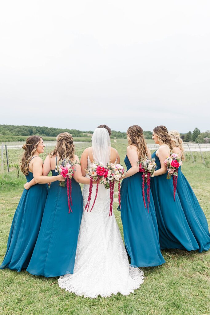 Bridesmaid portrait at BlueBridge Events Center wedding venue