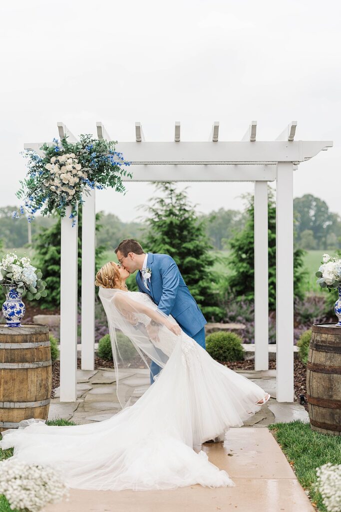 Emotional wedding ceremony photographed by a Grand Rapids area wedding photographer with a focus on heartfelt moments
