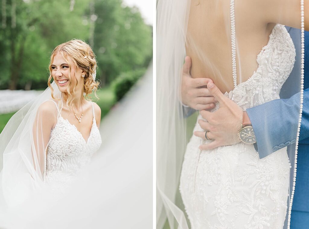 Wedding day portraits captured by a Grand Rapids area wedding photographer, focused on genuine connection and emotion