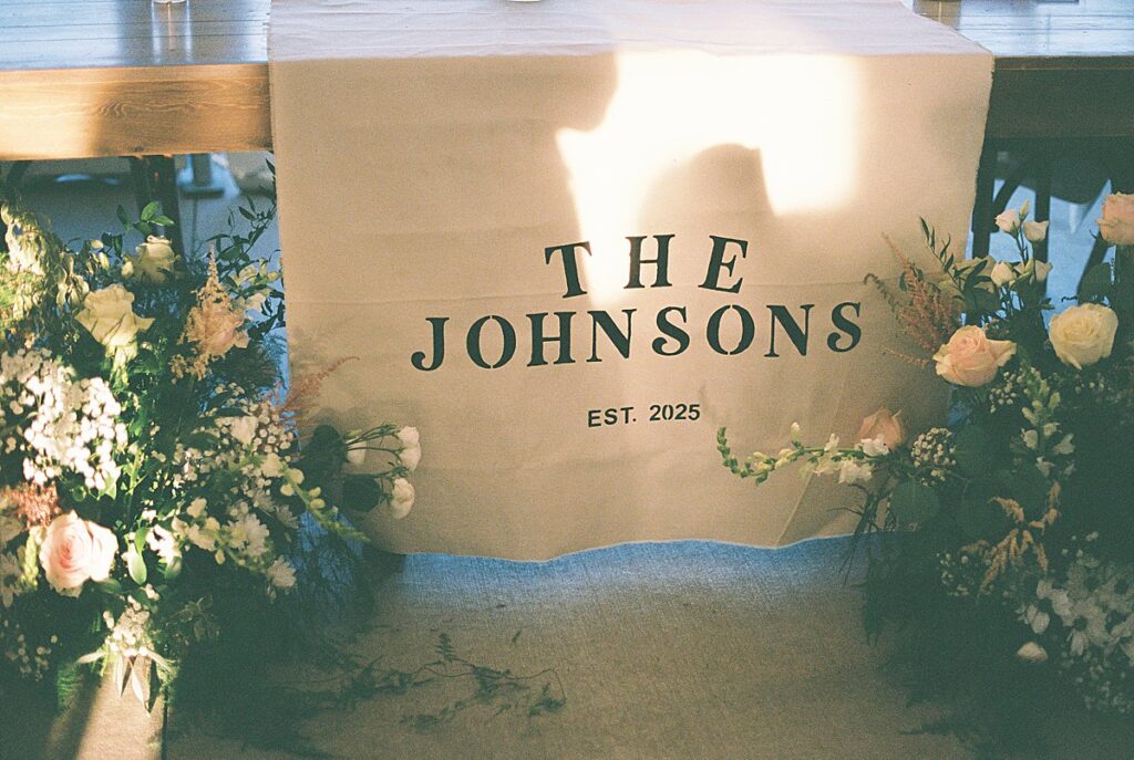 Film photography capturing the reception atmosphere at Bayview Weddings