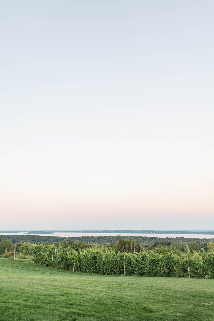 Bayview Weddings at Gallagher Farms reception space at night
