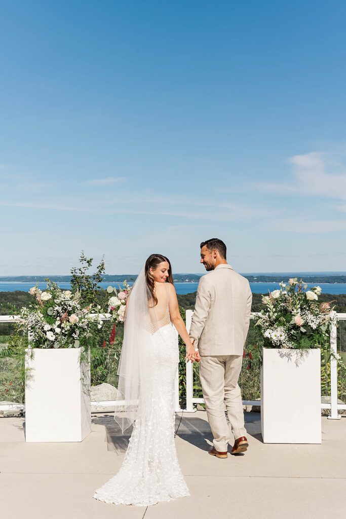 Wedding celebration at Bayview Weddings at Gallagher Farms