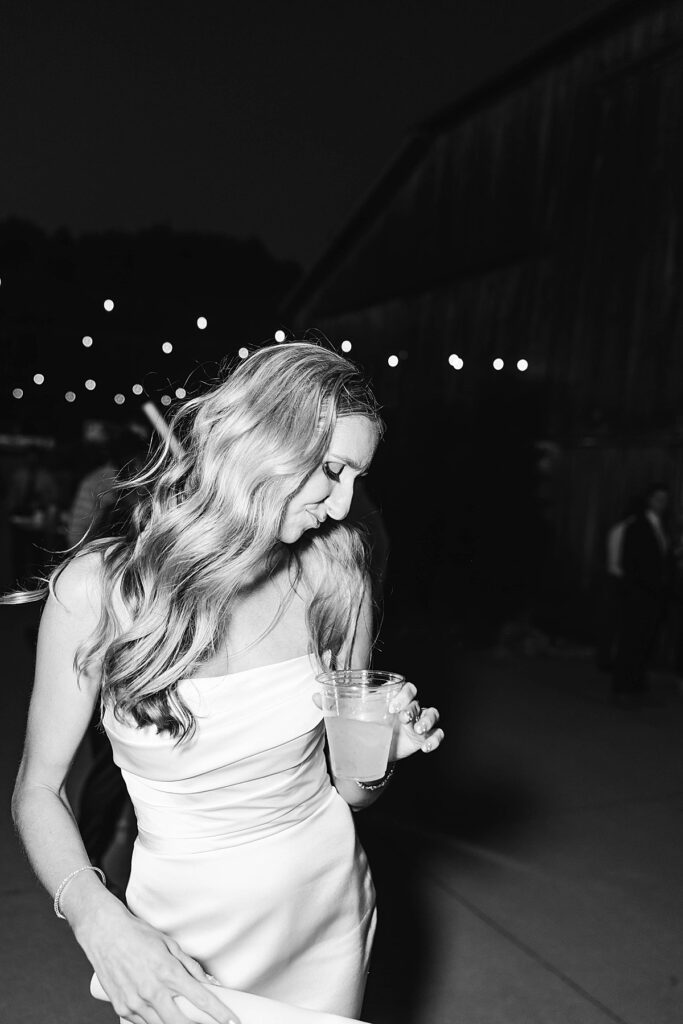 Bride enjoying the celebration on the dance floor