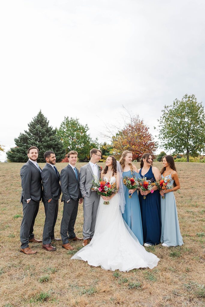 Bridal party portraits during an Old Mission Peninsula wedding