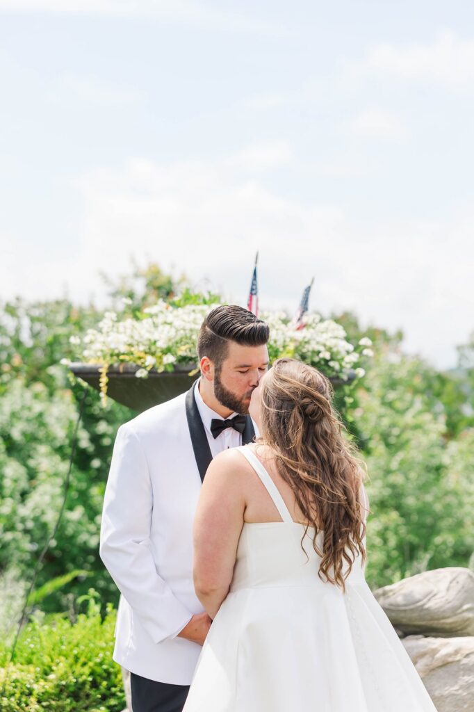 Couple portraits near Torch Lake during a Northern Michigan wedding